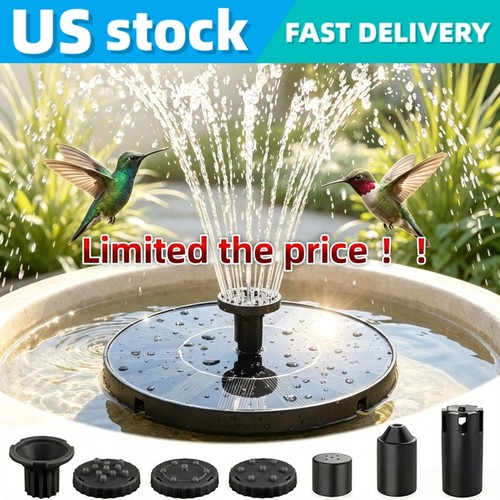 Solar power bird bath fountain - solar,