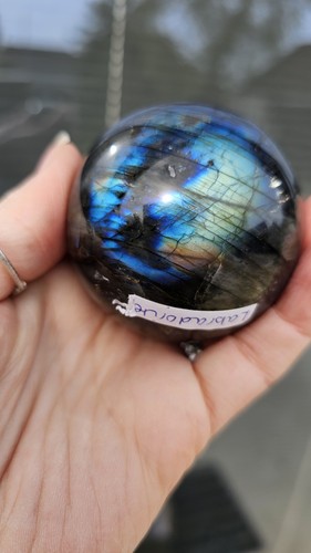 Labradorite crystal sphere orb - crystal,