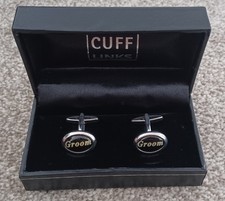 Groom Cufflinks in Box With