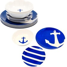 Camco 12-Pc Melamine Dish Set