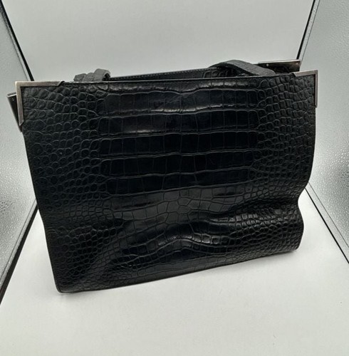 Lia numa black croc embossed - numa,