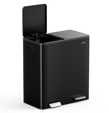 VonHaus 60L Black Double Bin
