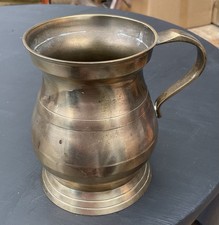 Vintage Brass Pint Tankard