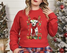 Xmas Sweatshirt Dalmation Dog Christmas Jumper Sweater Day Stocking Filler