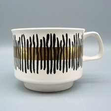 CROWN DEVON GOLDEN NILE TEACUPS PERFECT COLIN MELBOURNE MEMPHIS TEA CUPS RETRO