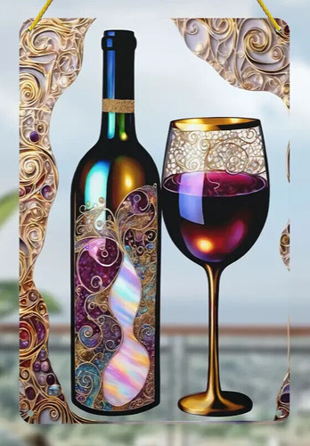 Large wine bottle glass - large, &