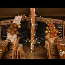 8"/2.4m Gold Wedding Arch Frame Balloon Backdrop Display Stand FRAME ONLY