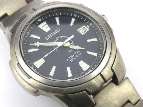 Mens seiko kinetic titanium - mens,