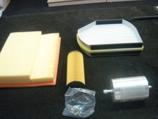 FOR MERCEDES C180 C200 W202 OIL AIR FUEL POLLEN FILTER & SP