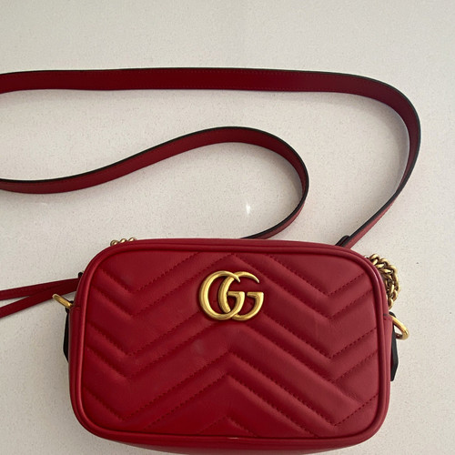 Gucci marmont red - gucci,
