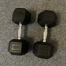 Hex Dumbbells 15kg Pair