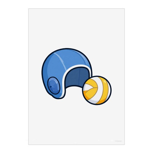 Water polo ball cap wall - cap',