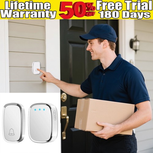 Cordless door bell - door, plug-in