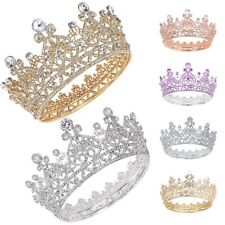 Bridal Veil Tiara Diamante Rhinestone Crown Wedding Party Prom Headband