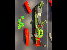 nerf  gun vortex nitron  disc shooter toy gun w/ magazines