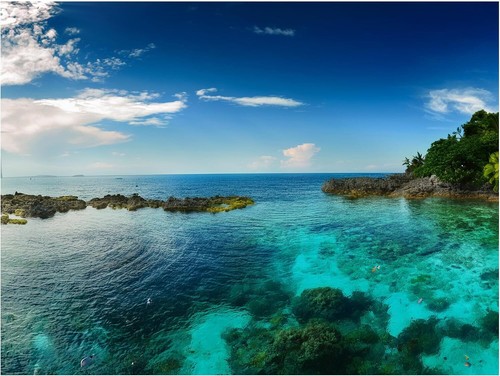 Tile mural seascape - tile, ocean
