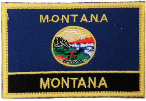 Montana usa embroidered patch - usa,