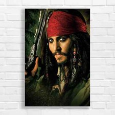 Pirate Captain Jack Sparrow Original Canvas Print Large Picture Wall Art