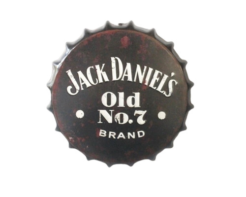 Beer bottle top metal sign - top,