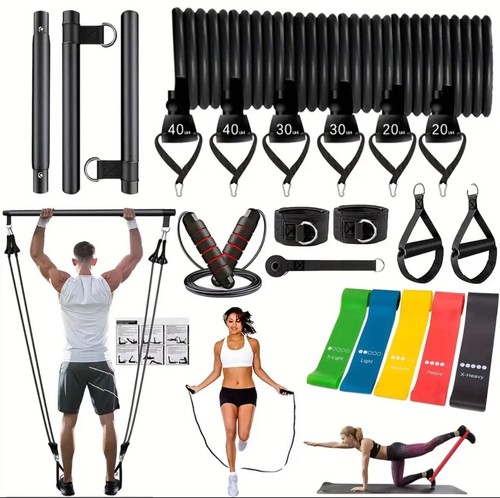 Resistance bands pilates bar - bands, &