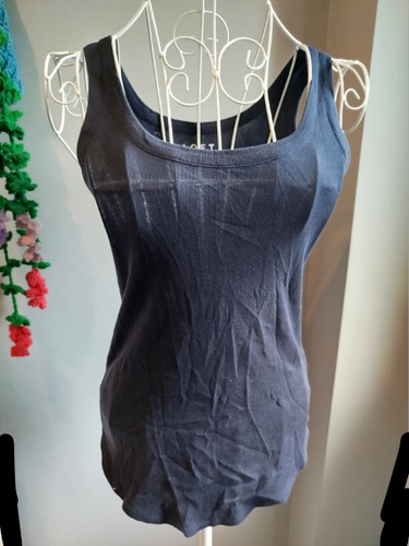 Loft y2k style navy scoop - style,