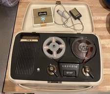 Grundig TK1 Vintage Reel-to-Reel Player and Recorder With Microphone