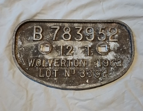 Railway wagon plate - railway,