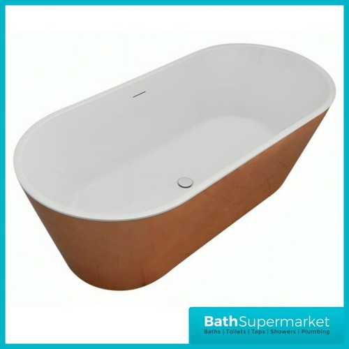 1600mm freestanding bath - 1600mm, gold