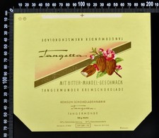 3 Original Vintage Tangemunde (Germany) 100g Cream Chocolate Wrappers 1960s?