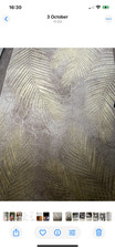 Rug gold cream feathers still selling Liverpool rug company perfect condition £3