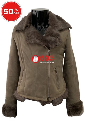 Ladies biker sheepskin - ladies,