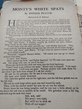 Sk15 Ephemera 1937s Short Story Monty's White Spats Phyllis Peattie