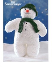 KNITTING PATTERN - THE CHRISTMAS SNOWMAN SOFT TOY CHUNKY APPROX 16" TALL