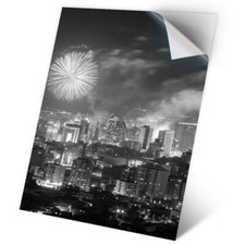 1 x Vinyl Sticker A2 - BW - Ulaanbaatar Mongolia City Travel Urban #43688