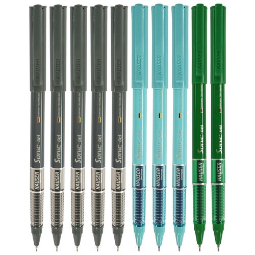 Black blue green gel - gel, pens