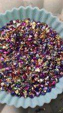 10g bag multicoloured crushed glass craft  decoration
