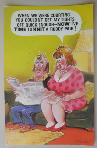 Vintage saucy seaside comic - saucy,