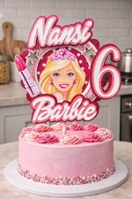 Barbie Glitter 3D Cake Topper