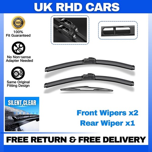 Front and rear windscreen - and,