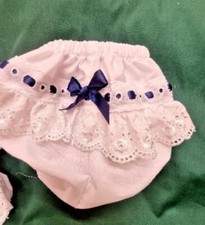 DREAM 0-5 BABY GIRLS ROMANY BRODERIE TRIM FRILLY KNICKERS VARIOUS COLOURS 