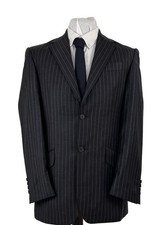 Next Grey Pinstripe Suit 38/30