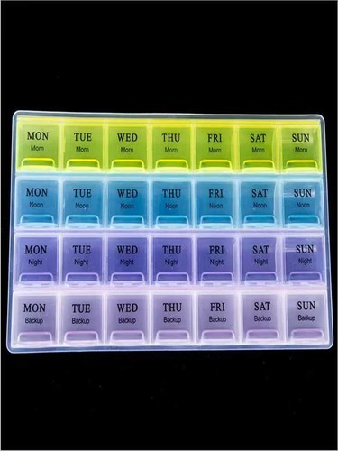 Weekly pill box - pill,
