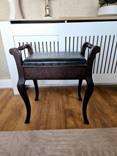 Antique Piano Stool Bench with
