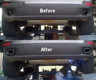 Exhaust muffler tips pair - exhaust,