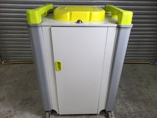 Lapcabby 16H Yellow 16 Tray Vertical Portable Laptop Charging Station for School