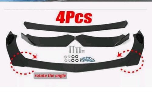 4pcs gloss front bumper - front, lip