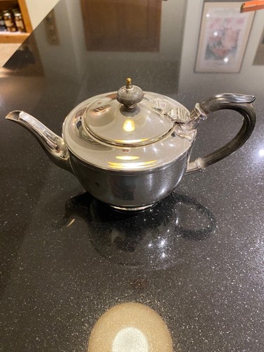 Silver tea pot epns - silver,