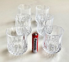 6 x Vintage Cristal d’Arques