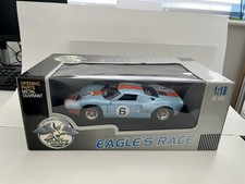 Universal Hobbies 1/18 Scale Eagle's Race 1969 Ford GT40 le Mans Gulf Livery