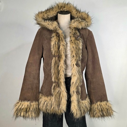 Y2k penny lane coat suede - y2k,